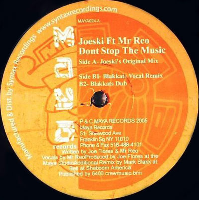 Joeski Ft Mr Reo - Don't Stop The Music | Maya (MAYA024)