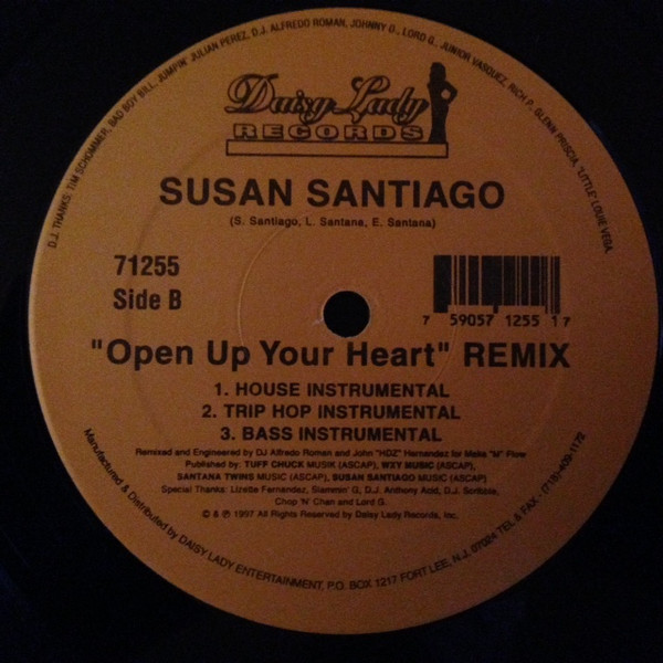 Susan Santiago - Open Up Your Heart (Remix) | Daisy Lady Records (71255) - 3