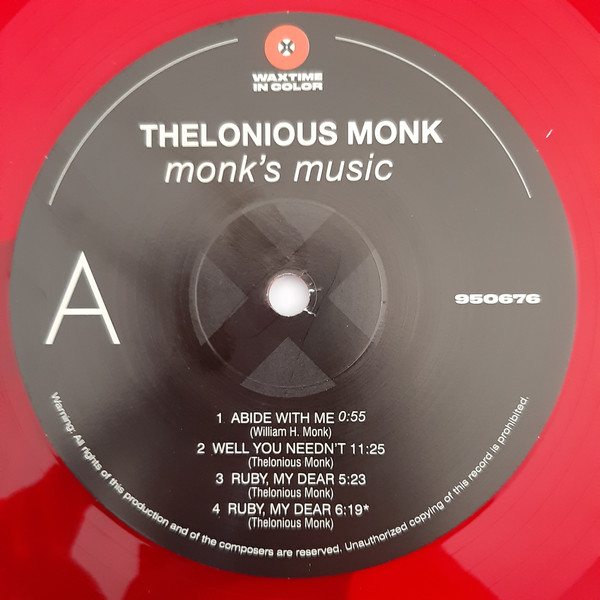 Thelonious Monk Septet - Monk's Music | WaxTime In Color (950676) - 3