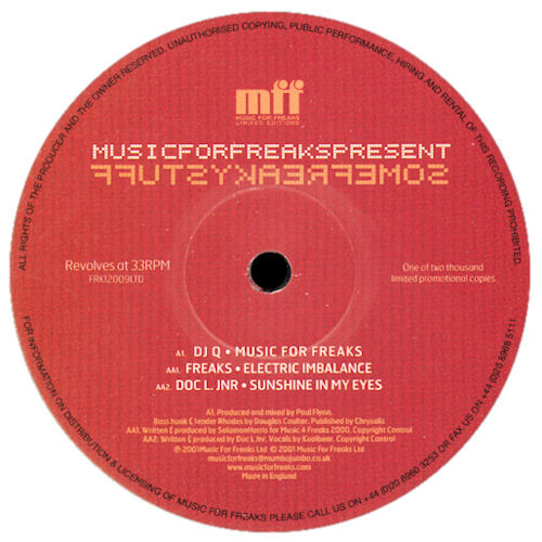 Various - Some Freaky Stuff | Music For Freaks (FRK12009LTD) - main