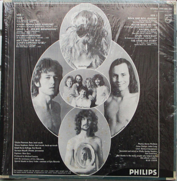 Blue Cheer - Blue Cheer | Philips (PHS-600-333) - 2
