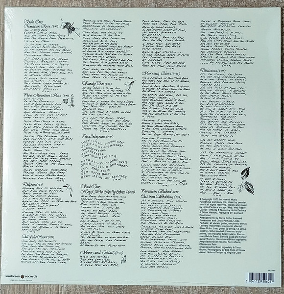 Linda Perhacs - Parallelograms | Sunbeam Records (SBRLP5060) - 2 Linda Perhacs - Parallelograms | Sunbeam Records (SBRLP5060) - 2