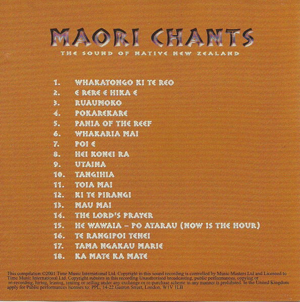 Unknown Artist - Maori Chants The Sound Of Native New Zealand | Time Music International Limited (TMI183) - 3