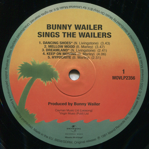Bunny Wailer - Sings The Wailers | Music On Vinyl (MOVLP2356) - 4 Bunny Wailer - Sings The Wailers | Music On Vinyl (MOVLP2356) - 4