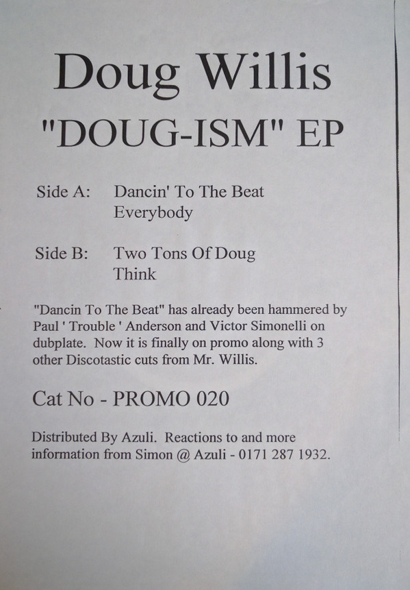 Doug Willis - Doug-Ism EP | Z Records (PROMO 20)