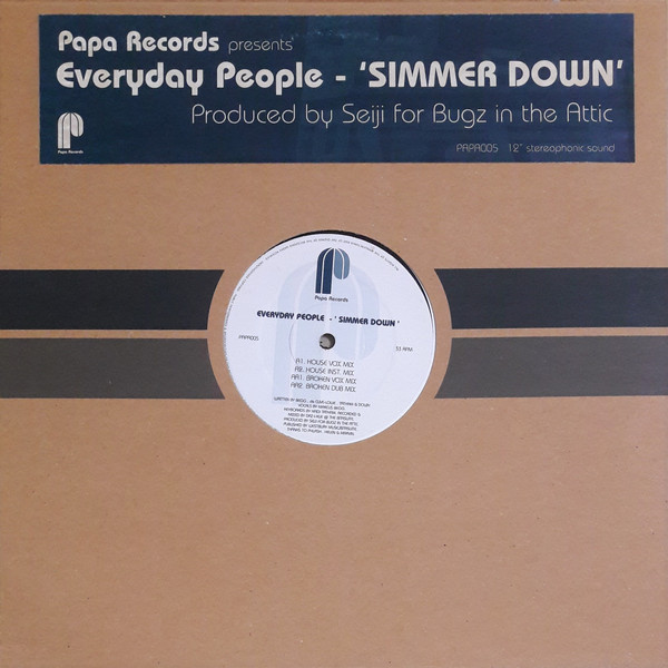 Everyday People - Simmer Down | Papa Records (PAPA005)