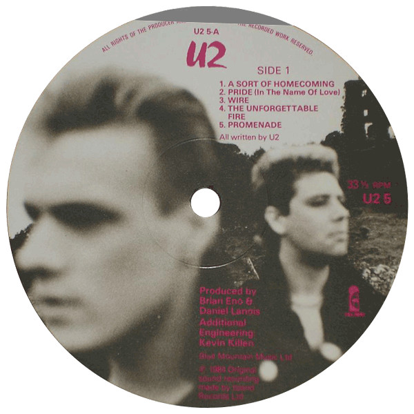 U2 - The Unforgettable Fire | Island Records (U25) - 3