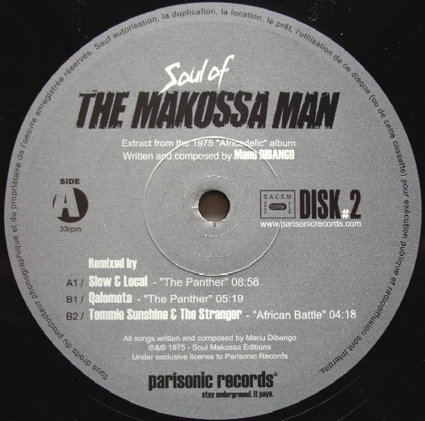 Manu Dibango - Soul Of The Makossa Man #2 | Parisonic Records (PSR 002)