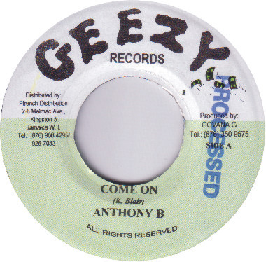 Anthony B - Come On | Geezy Records (none)