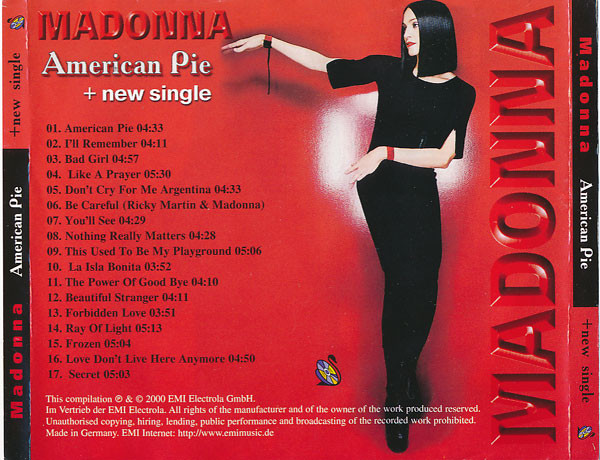 Madonna - American Pie + New Single | Not On Label (Madonna) (none) - 2 Madonna - American Pie + New Single | Not On Label (Madonna) (none) - 2