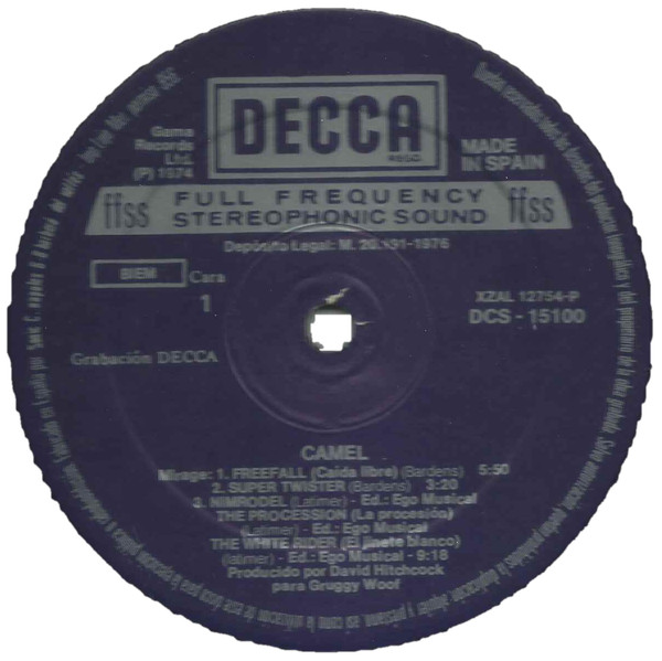Camel - Camel | Decca (DCS 15100/1) - 4