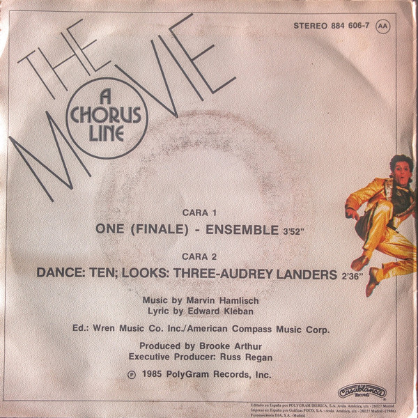 "A Chorus Line" Original Motion Picture Cast - A Chorus Line - The Movie | Casablanca (884 606-7) - 2 "A Chorus Line" Original Motion Picture Cast - A Chorus Line - The Movie | Casablanca (884 606-7) - 2