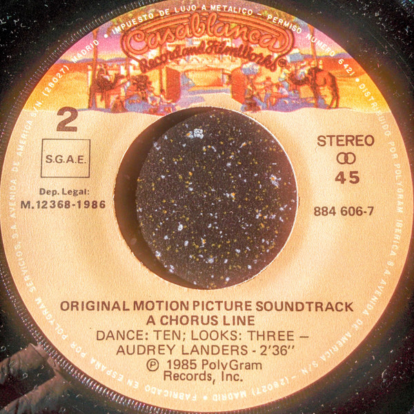 "A Chorus Line" Original Motion Picture Cast - A Chorus Line - The Movie | Casablanca (884 606-7) - 4 "A Chorus Line" Original Motion Picture Cast - A Chorus Line - The Movie | Casablanca (884 606-7) - 4