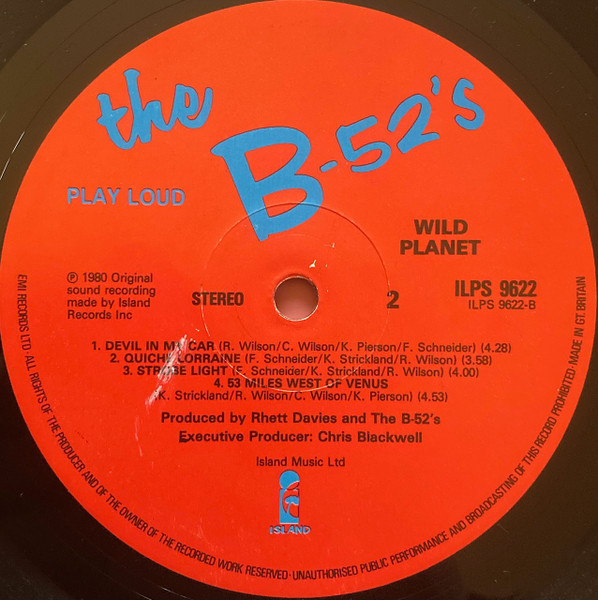 The B-52's - Wild Planet | Island Records (ILPS 9622) - 4