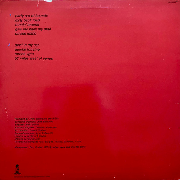 The B-52's - Wild Planet | Island Records (ILPS 9622) - 2