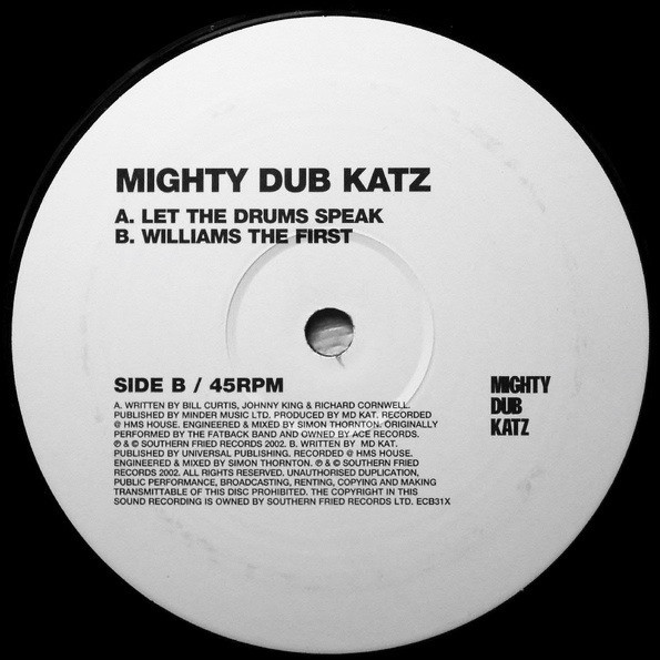 Mighty Dub Katz - Let The Drums Speak | Southern Fried Records (ECB31X) - 3