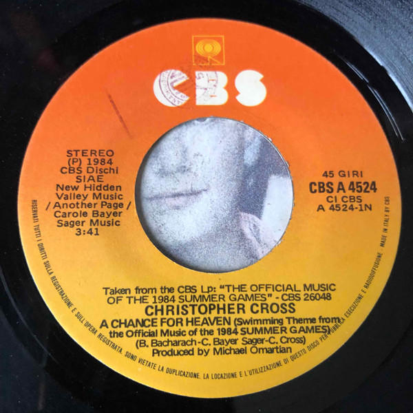 Christopher Cross - A Chance For Heaven | CBS (CBS A 4524) - 3