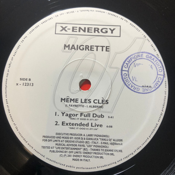 Maigrette - Même les clés  | X-Energy Records (X-12313) - 3