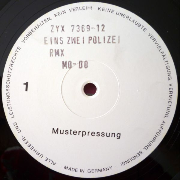 Mo-Do - Eins, Zwei, Polizei (Rmx) | ZYX Music (ZYX 7369-12) - main