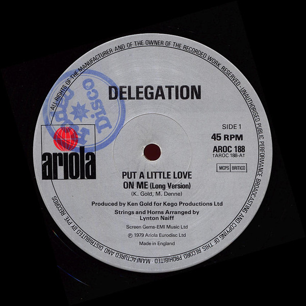 Delegation - Put A Little Love On Me | Ariola (AROC 188)