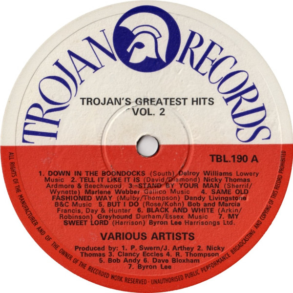 Various - Trojan's Greatest Hits Vol. 2 | Trojan Records (TBL 190) - 3 Various - Trojan's Greatest Hits Vol. 2 | Trojan Records (TBL 190) - 3