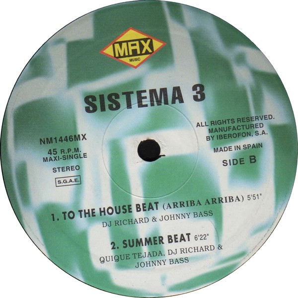 Sistema 3 - To The House Beat | Max Music (NM1446MX) - 3