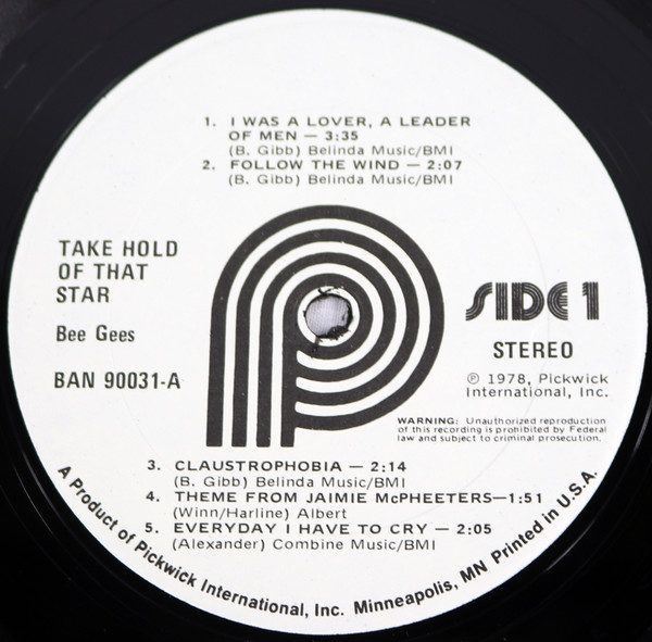 Bee Gees - Take Hold Of That Star | Pickwick (BAN 90031) - 3 Bee Gees - Take Hold Of That Star | Pickwick (BAN 90031) - 3
