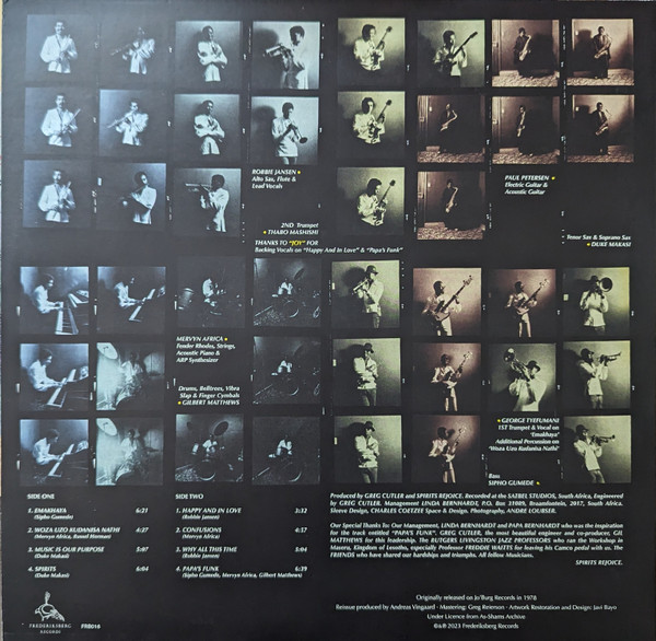 Spirits Rejoice - Spirits Rejoice! | Frederiksberg Records (FRB 016) - 2 Spirits Rejoice - Spirits Rejoice! | Frederiksberg Records (FRB 016) - 2