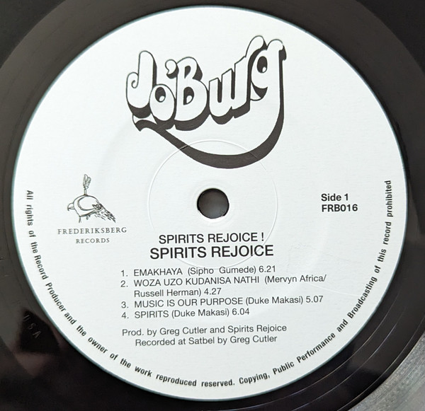 Spirits Rejoice - Spirits Rejoice! | Frederiksberg Records (FRB 016) - 3 Spirits Rejoice - Spirits Rejoice! | Frederiksberg Records (FRB 016) - 3