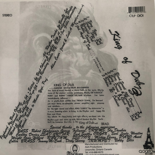 Bunny Lee - King Of Dub | Abraham (CTLP0101) - 2