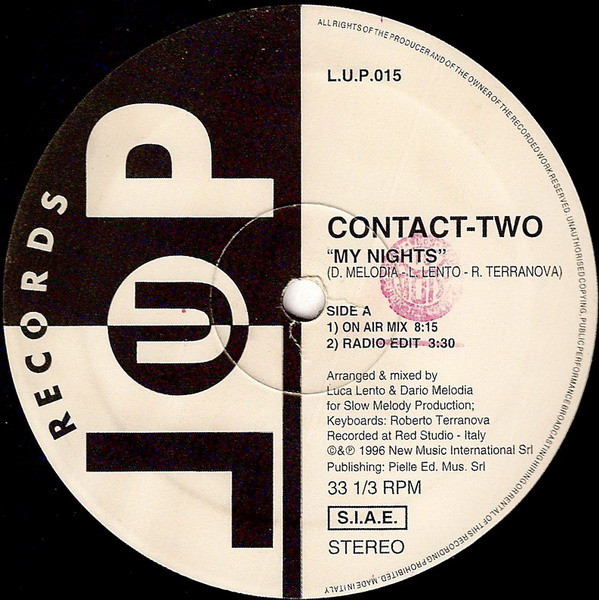Contact-Two - My Nights | LUP Records (L.U.P.015) - 2