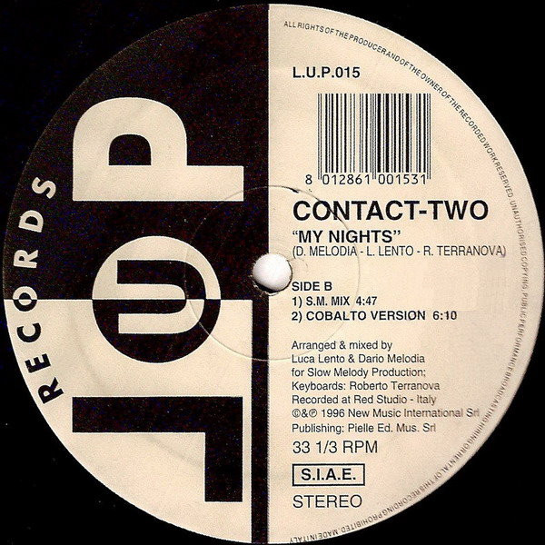 Contact-Two - My Nights | LUP Records (L.U.P.015) - 3