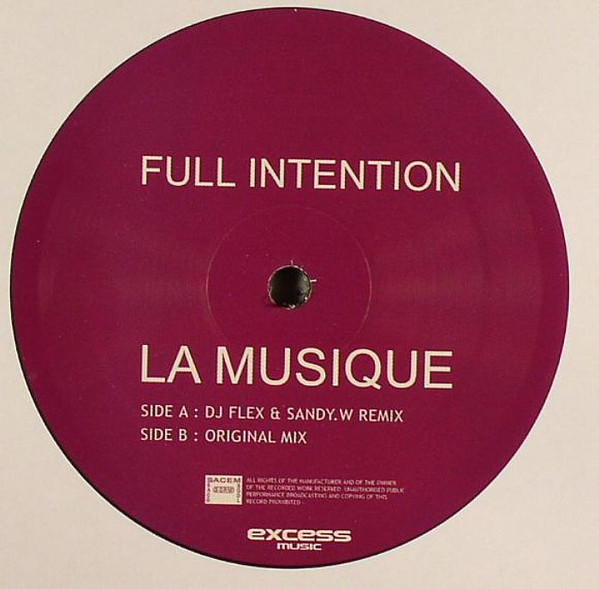 Full Intention - La Musique | Executive Records (ER 19) - 2