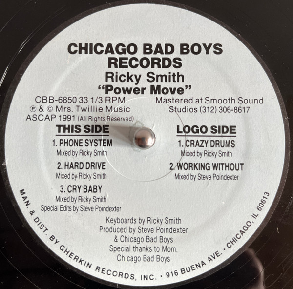 Ricky Smith - Power Move | Chicago Bad Boys Records (CBB-6850)