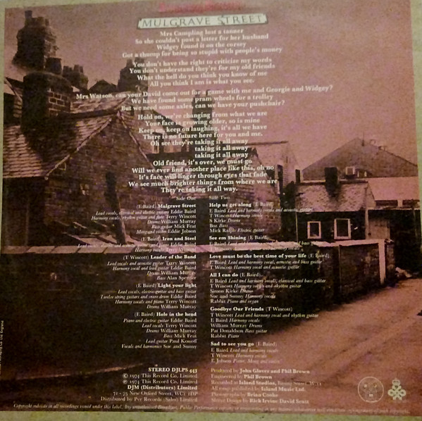 Amazing Blondel - Mulgrave Street | DJM Records (DJLPS 443) - 2