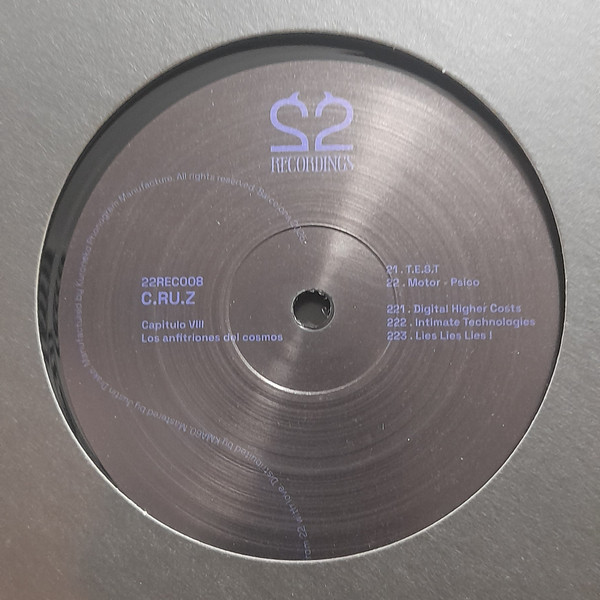 C.ru.z - Capitulo VIII :  "Los Anfitriones Del Cosmos" | 22Recordings (22REC008)