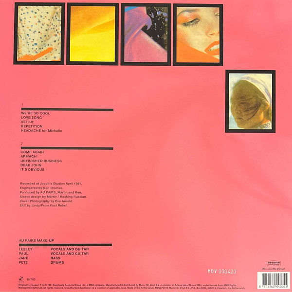 Au Pairs - Playing With A Different Sex | Music On Vinyl (MOVLP3778) - 2