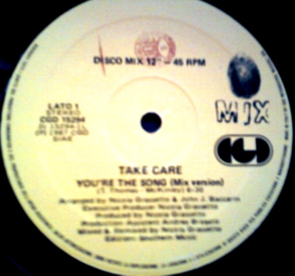 Take Care - You're The Song | CGD (CGD 15294) - main
