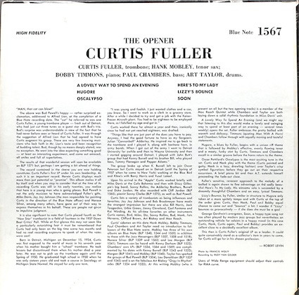 Curtis Fuller - The Opener | Blue Note (1567) - 2