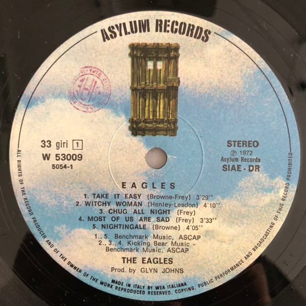 Eagles - Eagles | Asylum Records (W 53009) - 3 Eagles - Eagles | Asylum Records (W 53009) - 3