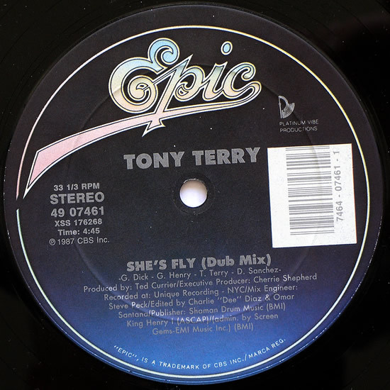 Tony Terry - She's Fly | Epic (49 07461) - 2 Tony Terry - She's Fly | Epic (49 07461) - 2