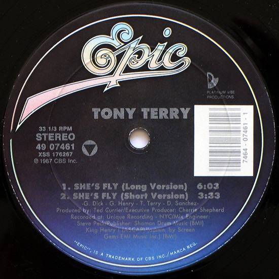 Tony Terry - She's Fly | Epic (49 07461) - main Tony Terry - She's Fly | Epic (49 07461) - main