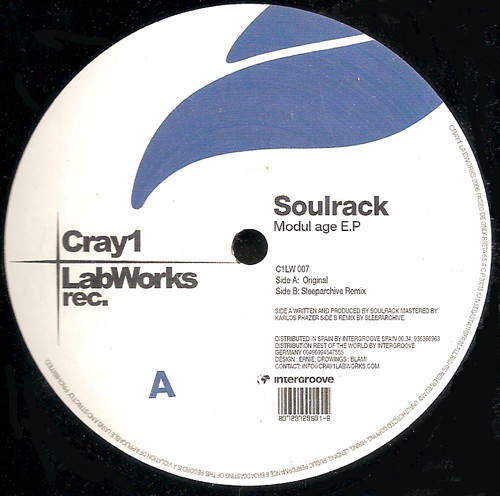 Soulrack - Modul Age E.P | Cray1 Labworks (C1LW 007)