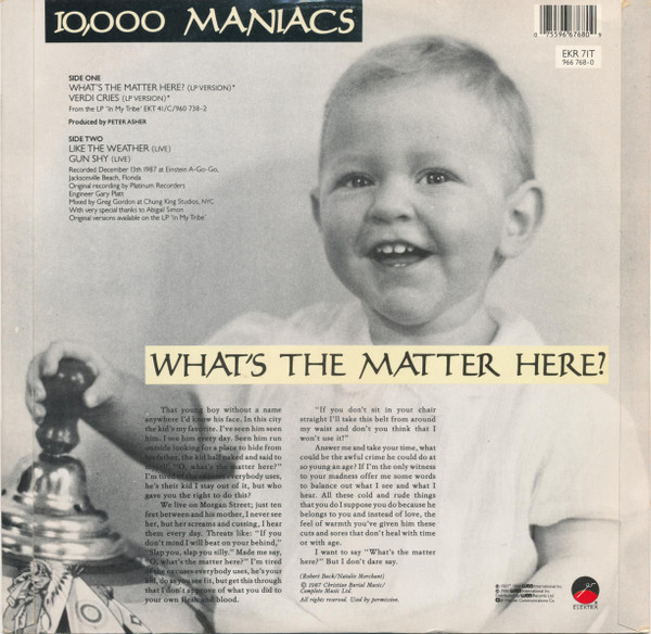 10,000 Maniacs - What's The Matter Here? | Elektra (EKR 71 T) - 2 10,000 Maniacs - What's The Matter Here? | Elektra (EKR 71 T) - 2