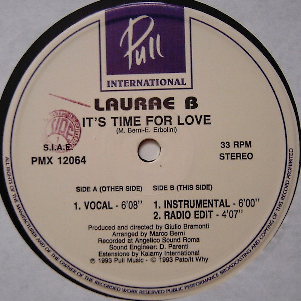 Laurae - It's Time For Love | Pull International (PMX 12064) - 2 Laurae - It's Time For Love | Pull International (PMX 12064) - 2