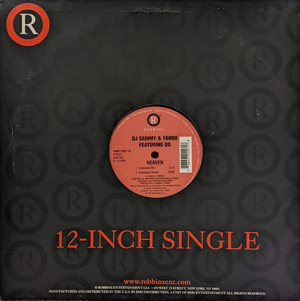 DJ Sammy & Yanou Featuring Do - Heaven | Robbins (76869-72057-1) - 2