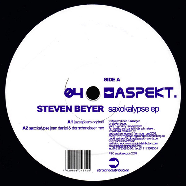 Steven Beyer - Saxokalypse EP | Aspekt Records (04 ASPEKT)