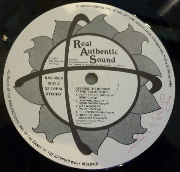 Freddie McGregor - Across The Border | Real Authentic Sound (RAS 3009) - 4