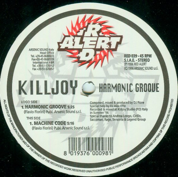 Killjoy - Harmonic Groove | Red Alert (RED 039)