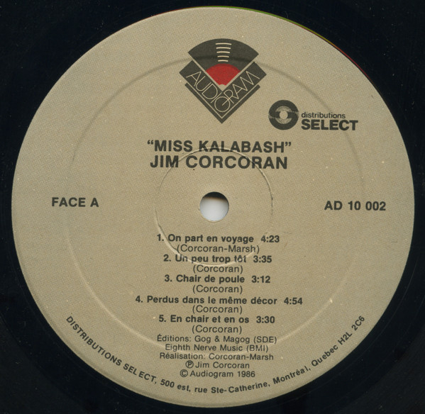 Jim Corcoran - Miss Kalabash | Audiogram (AD 10002) - 3